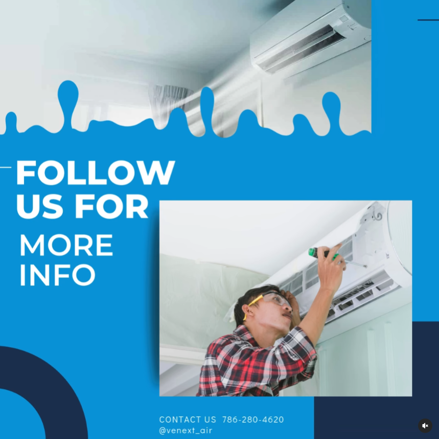 A poster that says follow us for more info