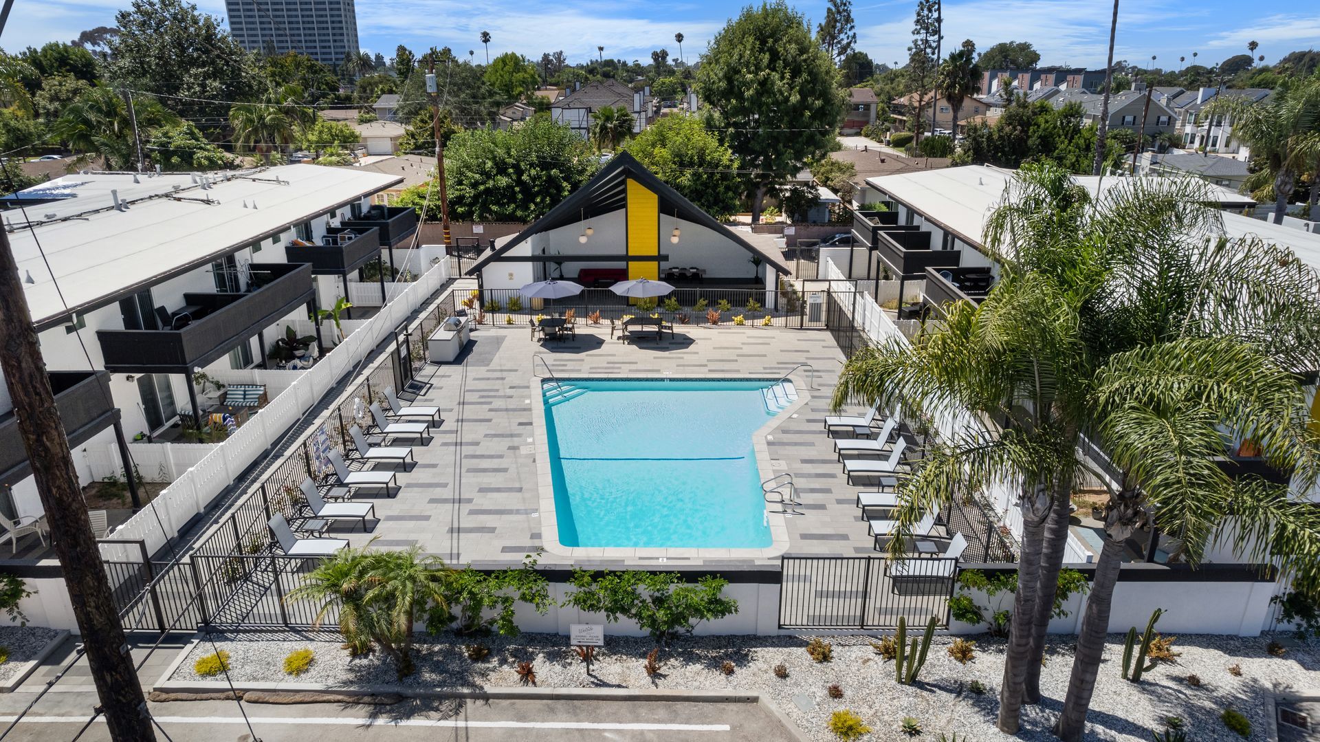 Overhead of lanai and pool
