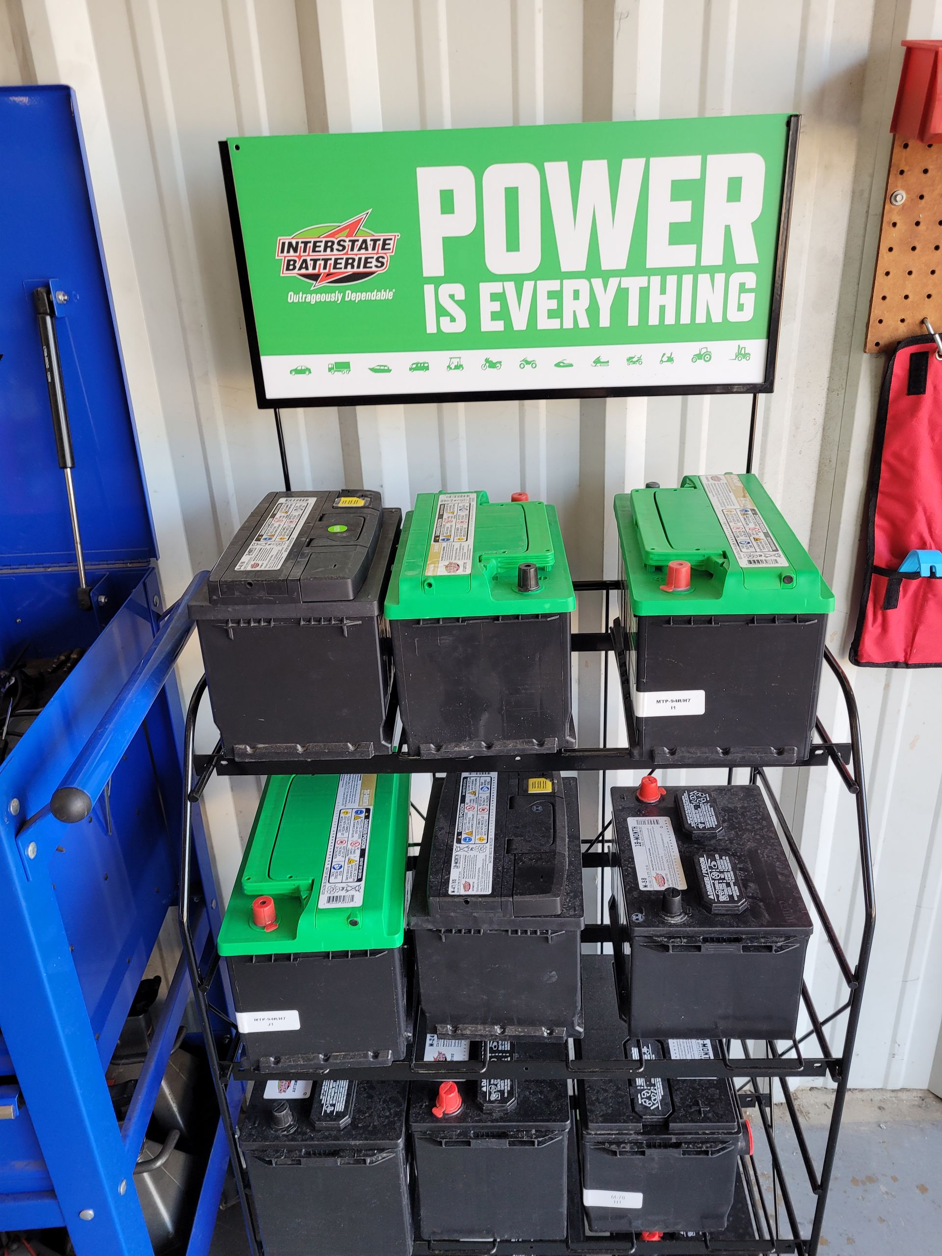 Interstate Batteries on Display at Quicker Sticker