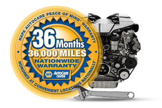 NAPA 36/36 WARRANTY BADGE | Dee’s Auto Care