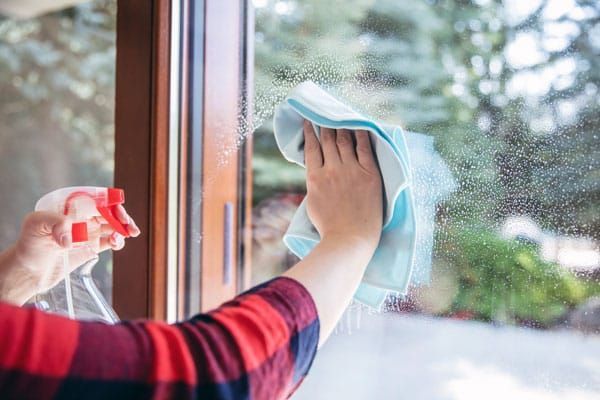 Wash windows inside and outside