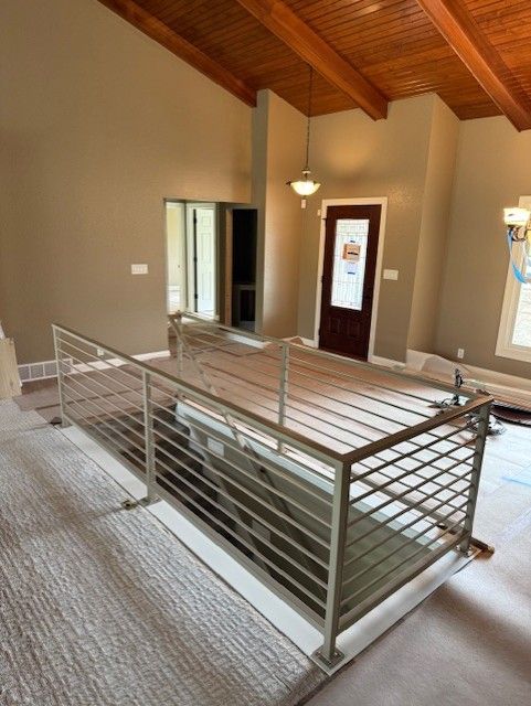 Custom Modern Interior Railing & Wall Rail In Cedar Falls, IA