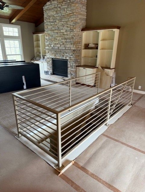 Custom Modern Interior Railing & Wall Rail In Cedar Falls, IA