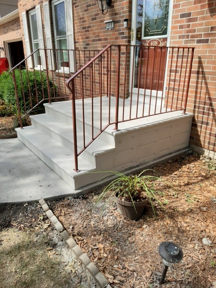 Precast Concrete Step Pads Cedar Rapids, Fort Dodge, Marion & Des