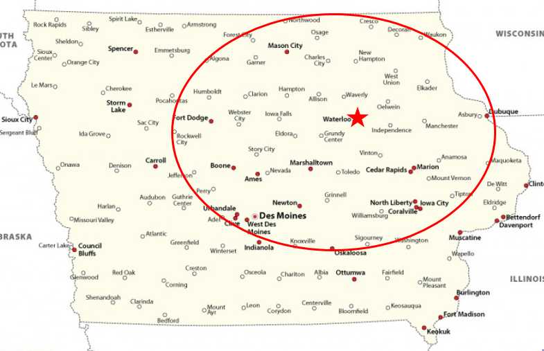 Custom Ironwork — Waterloo Map in Waterloo, IA Custom Ironwork — Waterloo Map in Waterloo, IA