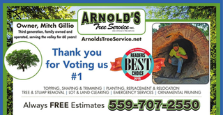 Tree Replacement — Readers Best Choice 2018 in Hanford, CA
