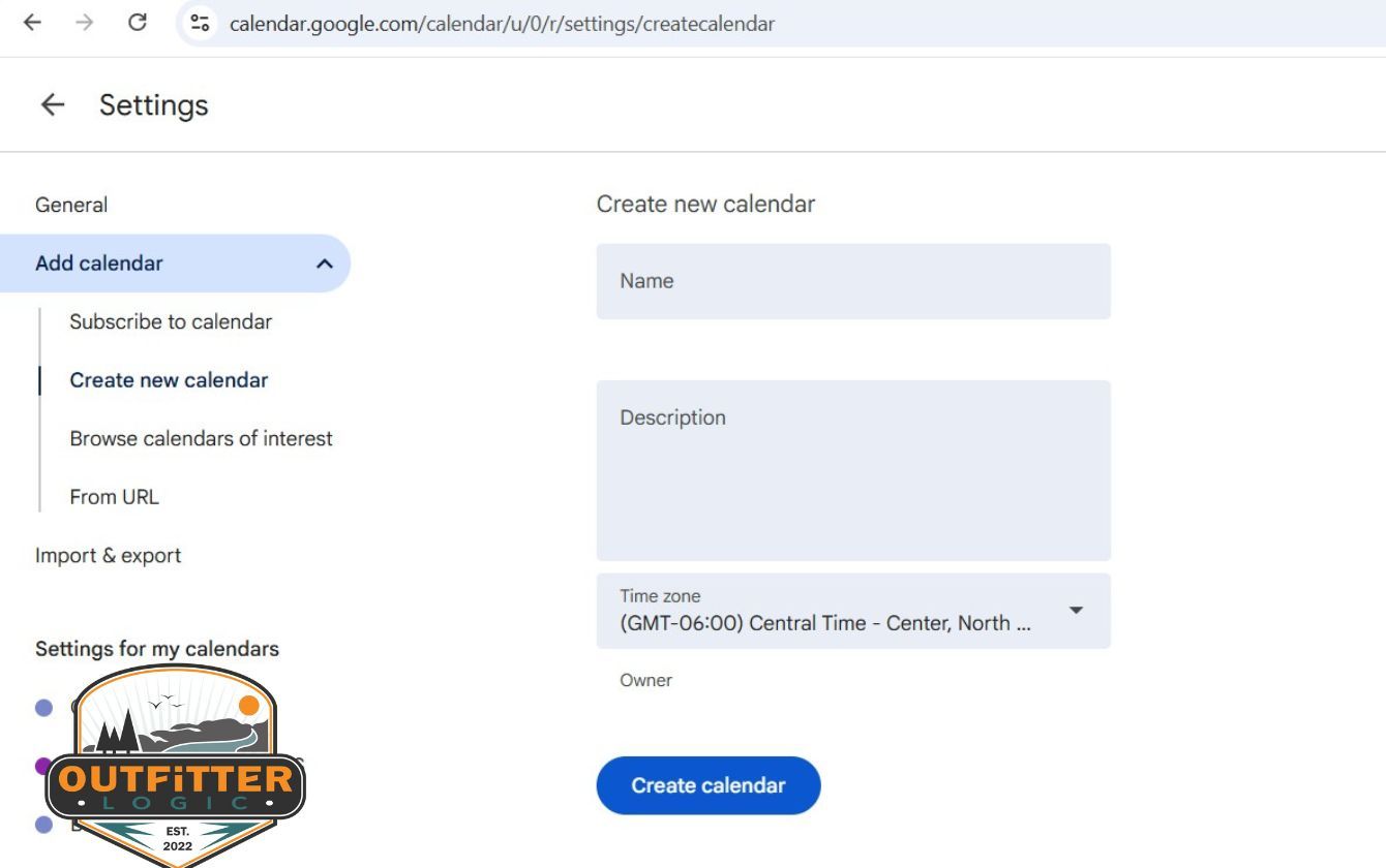 Google Calendar Creation