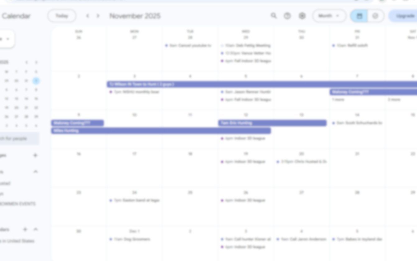 Google Calendar Example