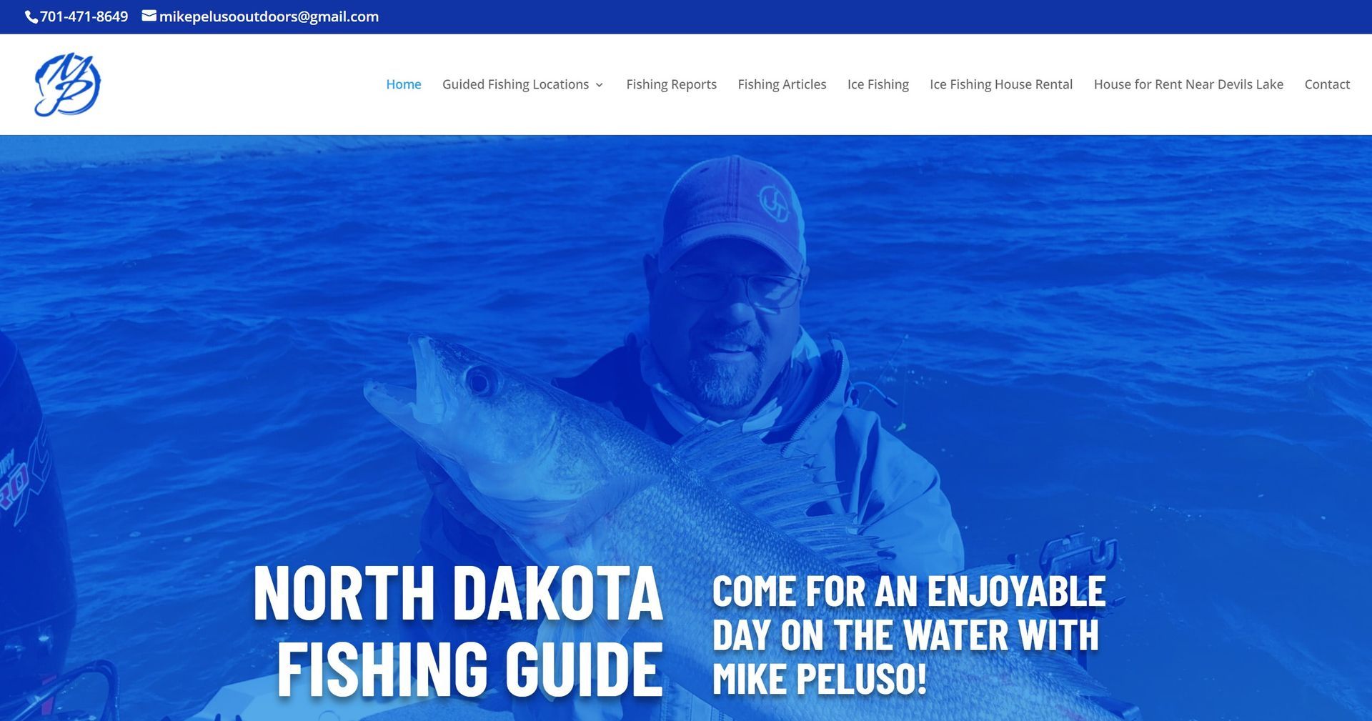 fishing charter website design
