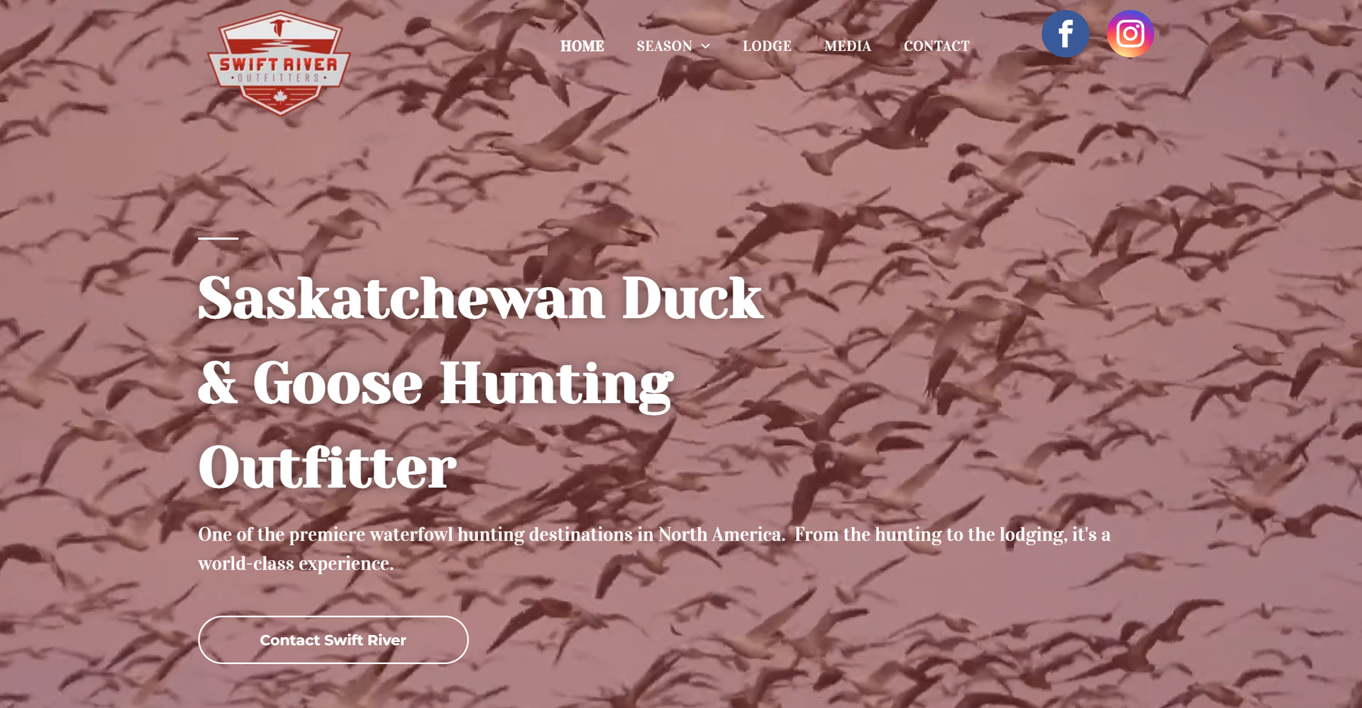 hunting guide website design