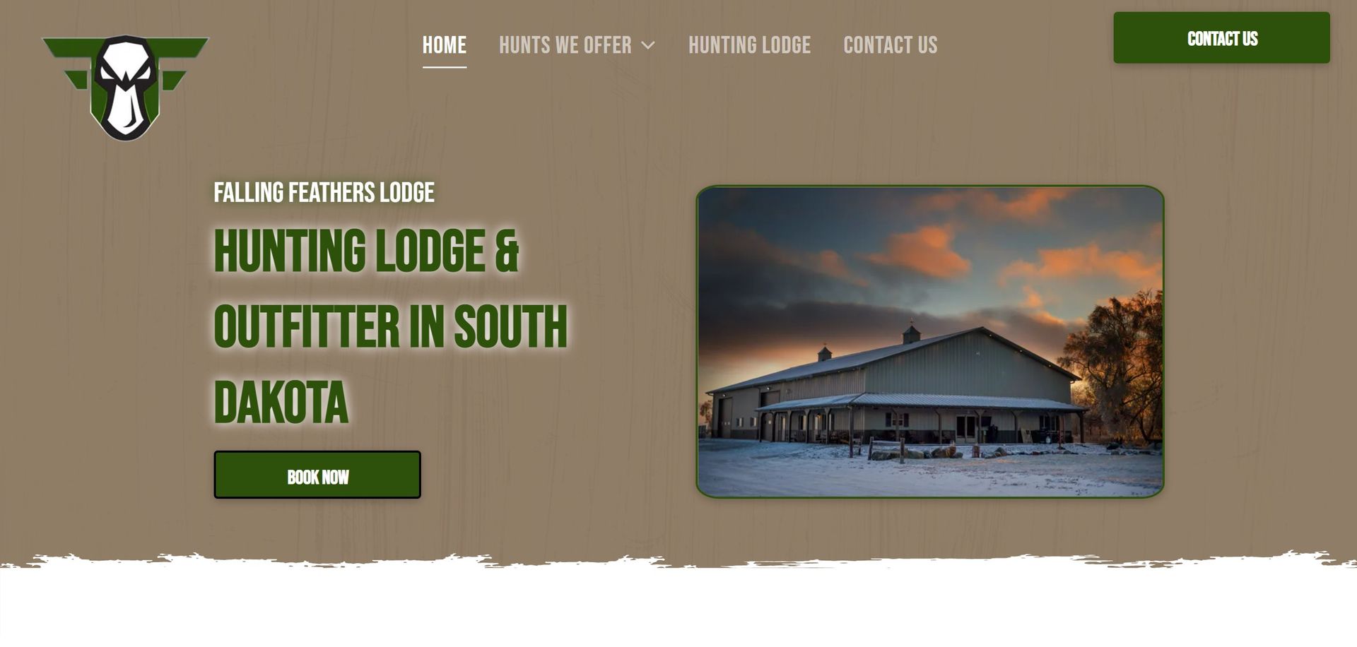 hunting outfitter website design