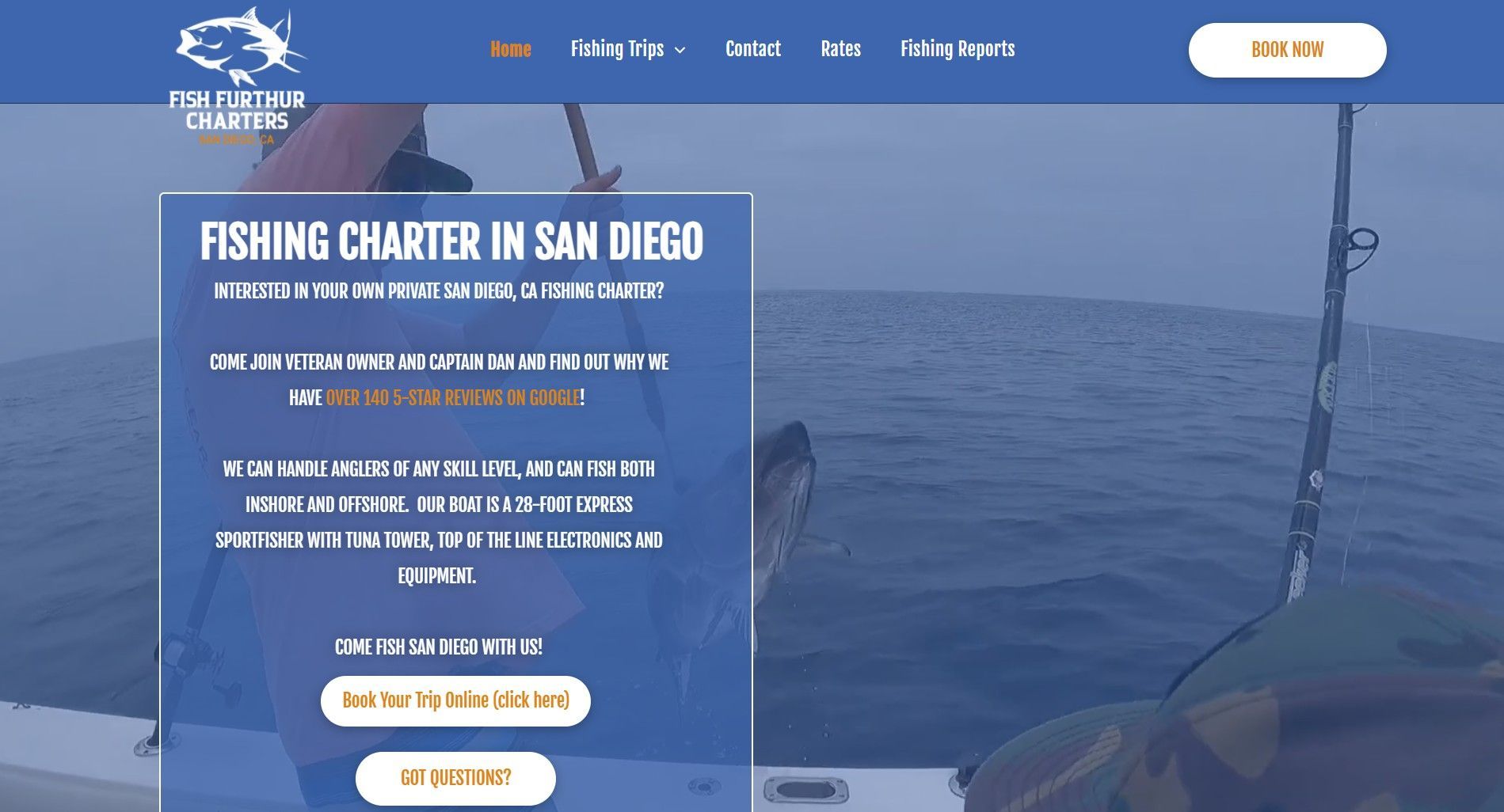 tuna fishing charter marketing customer