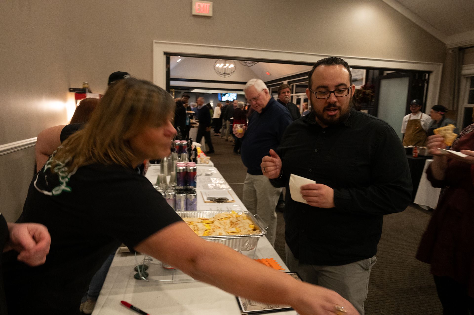 Guests with Vendors at Great Taste Event