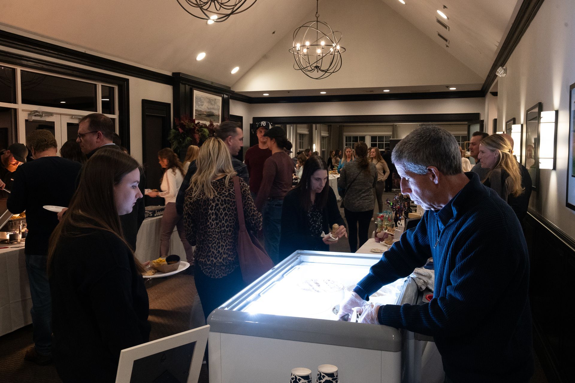 Guests with Vendors at Great Taste Event