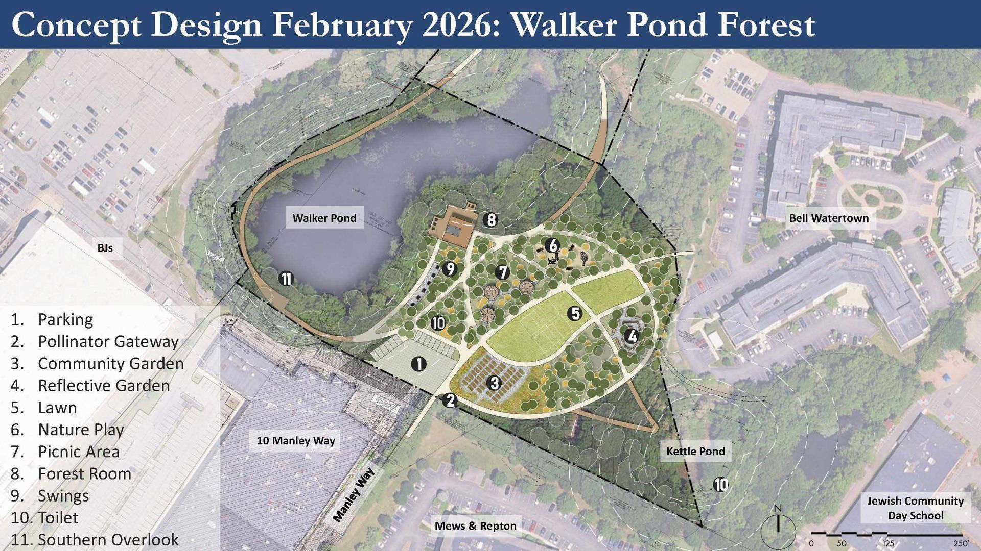 Walker Pond Forest Concept Design, February 2026