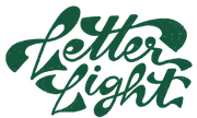 LetterLight Logo, handlettered.