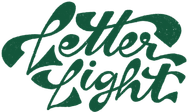 LetterLight Logo, handlettered.