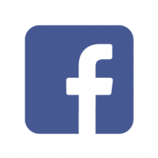 Facebook logo: white 