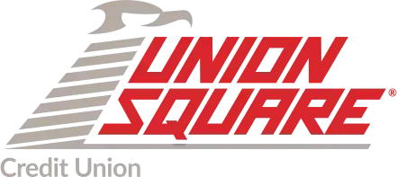 Union Square Credit Union logo with red text and gray accents.