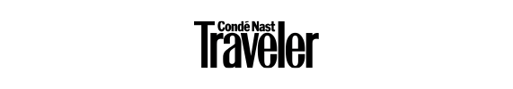 Condé Nast Traveler logo. Black text on white background.