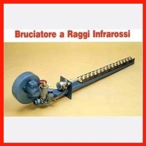 Bruciatore con i raggi infrarossi