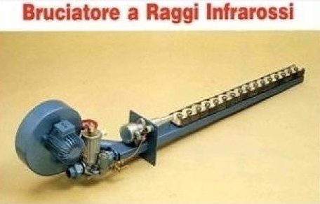 Bruciatore con i raggi infrarossi