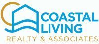 Logo for Coastal Living Realty & Associates with a blue house icon with blue and gold text.
