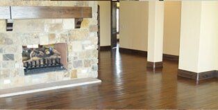 Fire Place and Wooden Floor — Floor Installation in Northlenn, CO