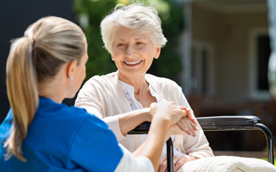 Wellness Support — Nurse Taking Care of an Old Patient in Lincoln, NE