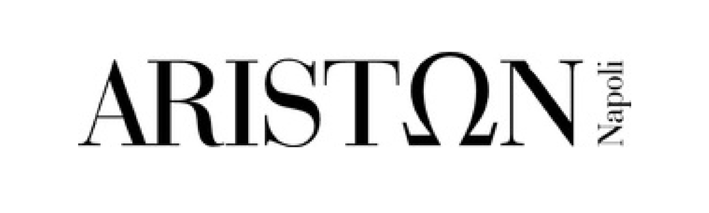 A black and white logo for ariston napoli
