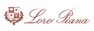 A logo for loro piana with a coat of arms