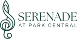 Logo for Serenade at Park Central: Treble clef with text 