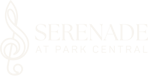 Logo for Serenade at Panola Mountain, featuring a musical note and text.