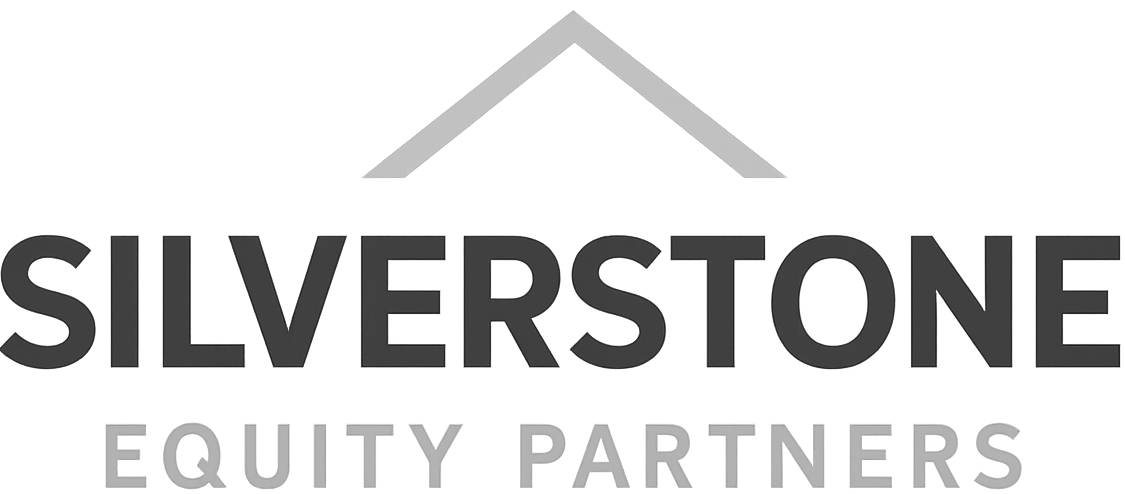 Silverstone Equity Partners logo with a gray roof icon above the company name.