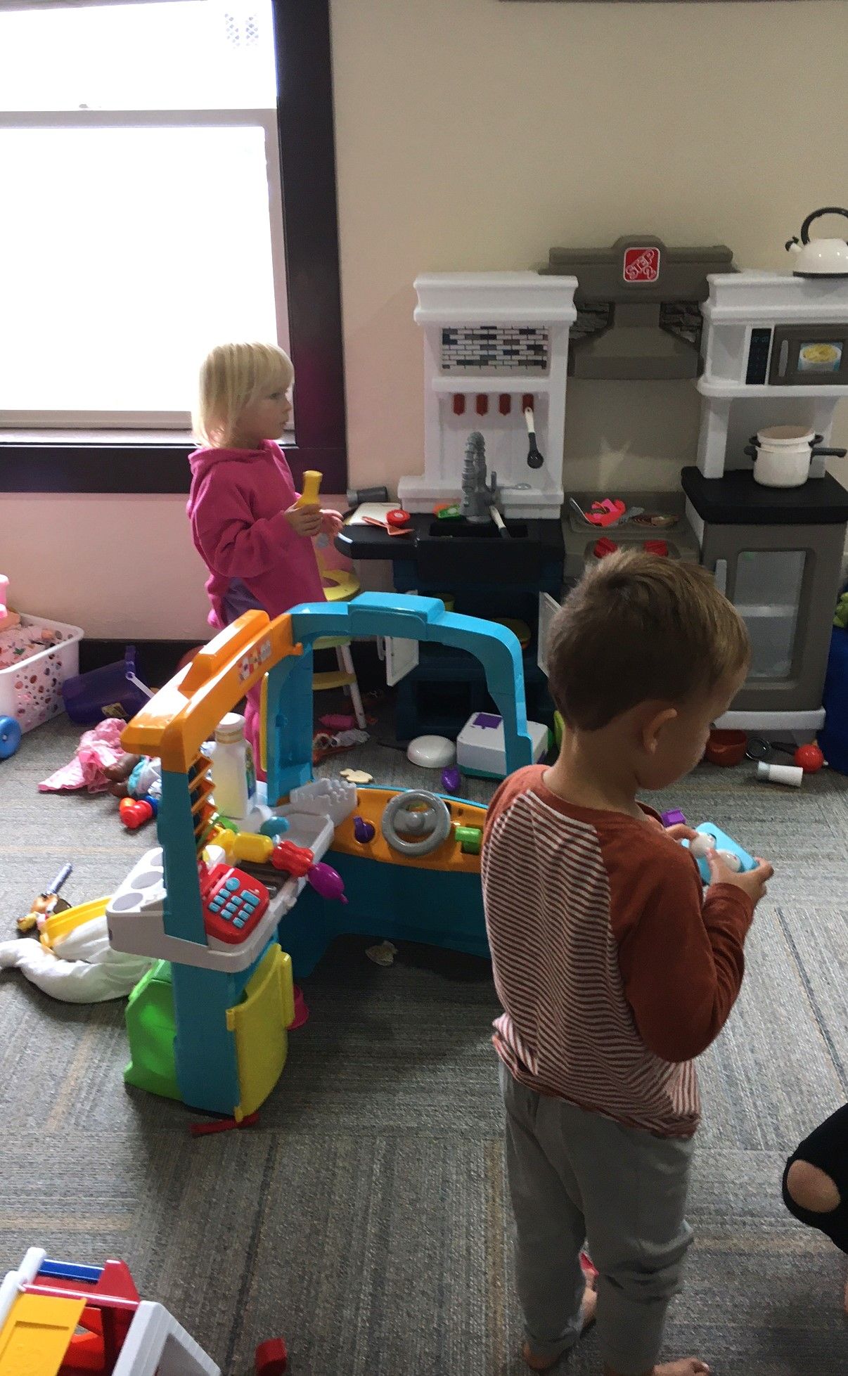 children playing with toys