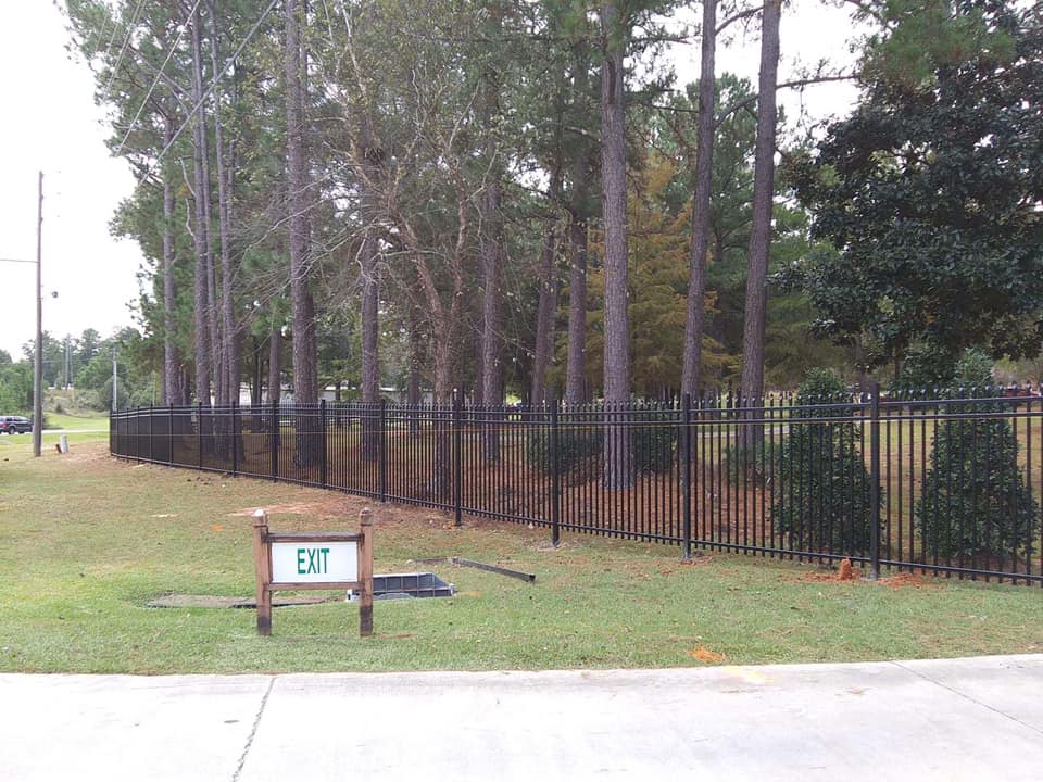 Black Aluminum Fence — Hattiesburg, MS — United Fence Co