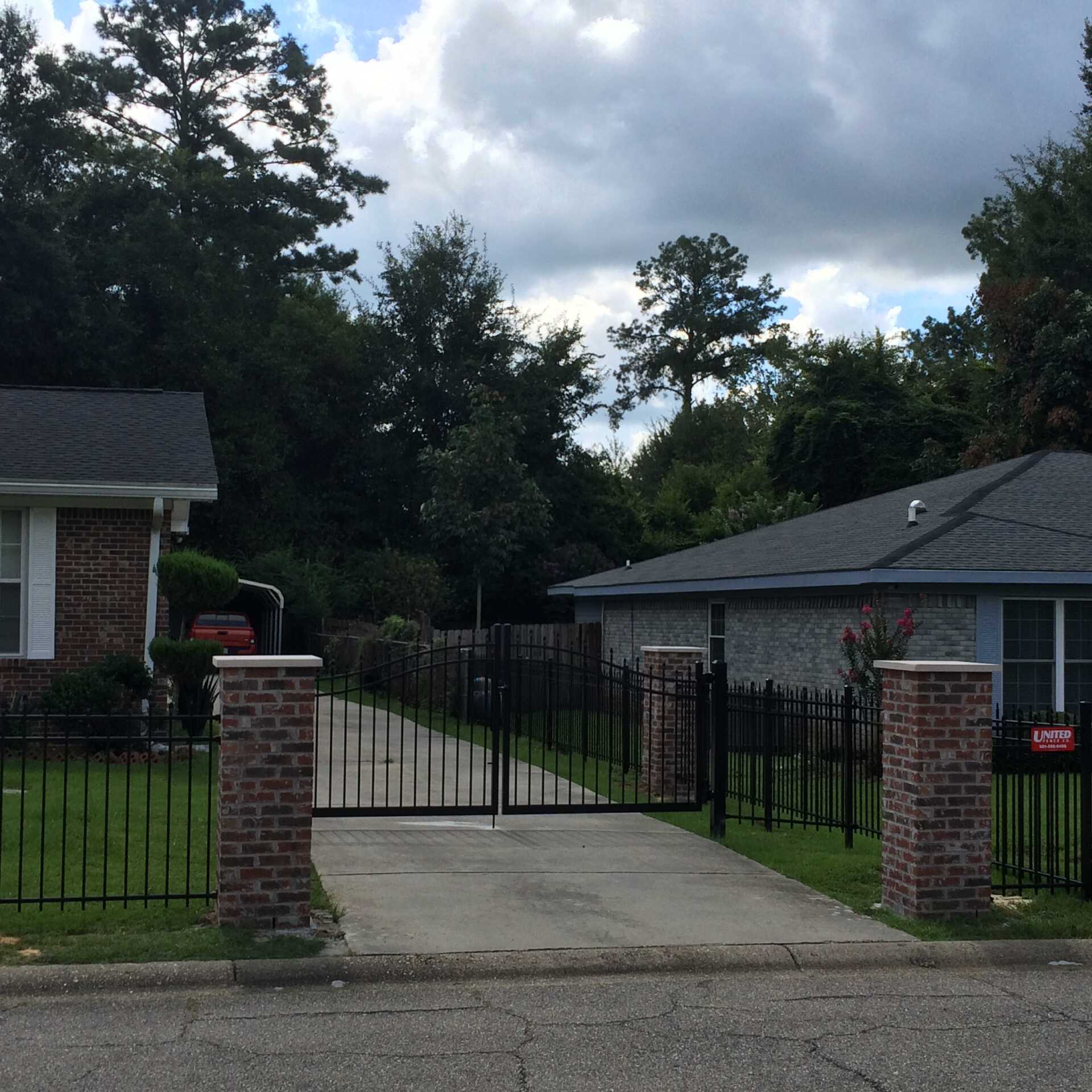 Black Aluminum Gate — Hattiesburg, MS — United Fence Co