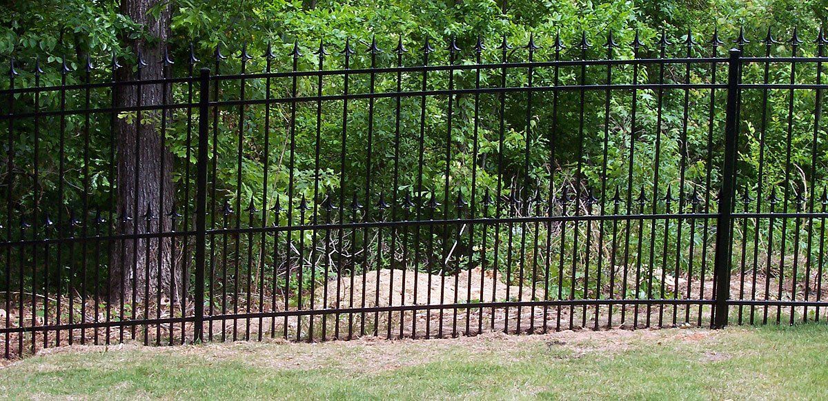 Black Wrought Iron Fence — Hattiesburg, MS — United Fence Co