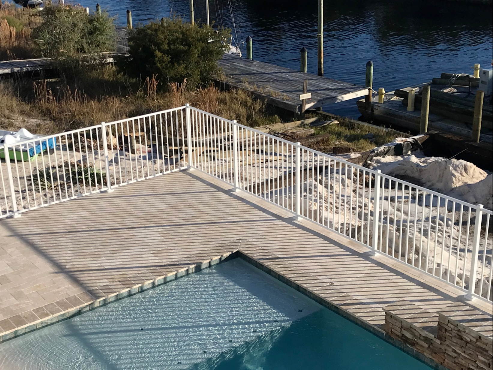 White Aluminum Fence — Hattiesburg, MS — United Fence Co