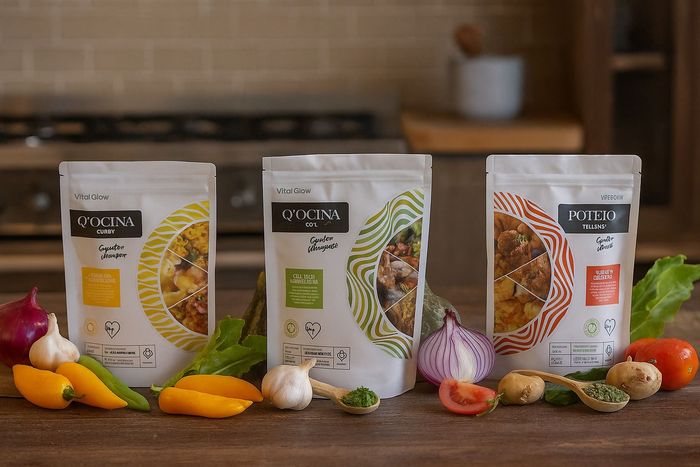 Woman in bed sipping a dark drink; Prunex 1 product shown; text: 