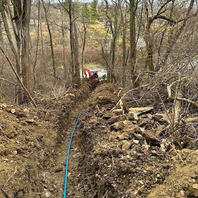 Punctured leaking Water Pipe — Cincinnati, OH — Getz Sewer & Water