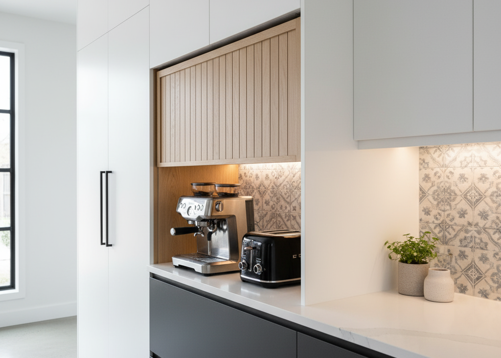 Kitchen cabinet garage