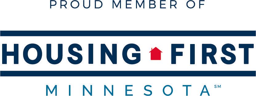 A proud member of housing first minnesota logo