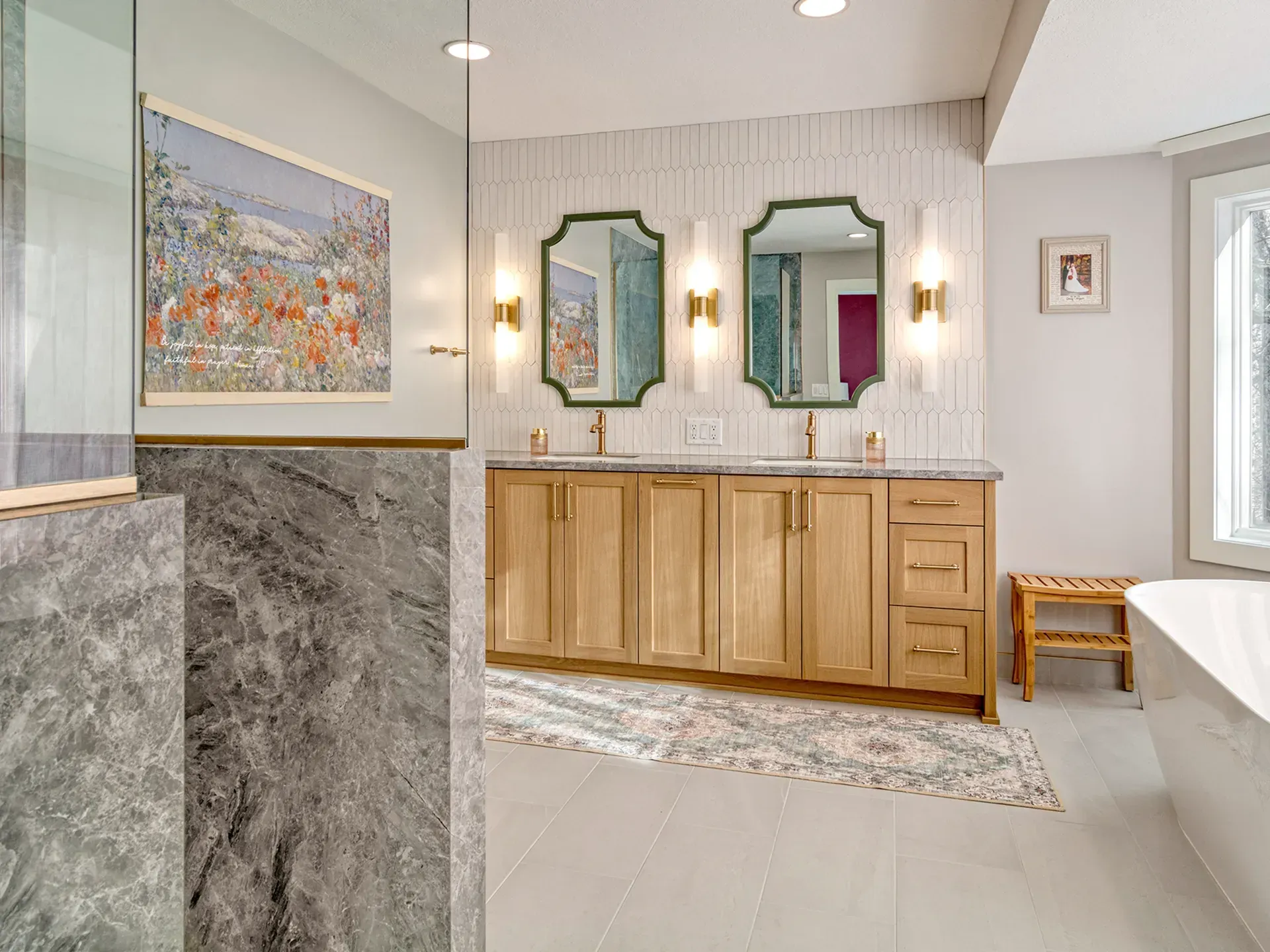 After photo of modern and neutral kitchen
