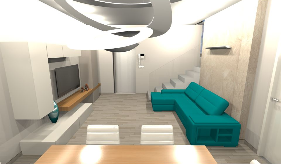 Zona giorno villetta