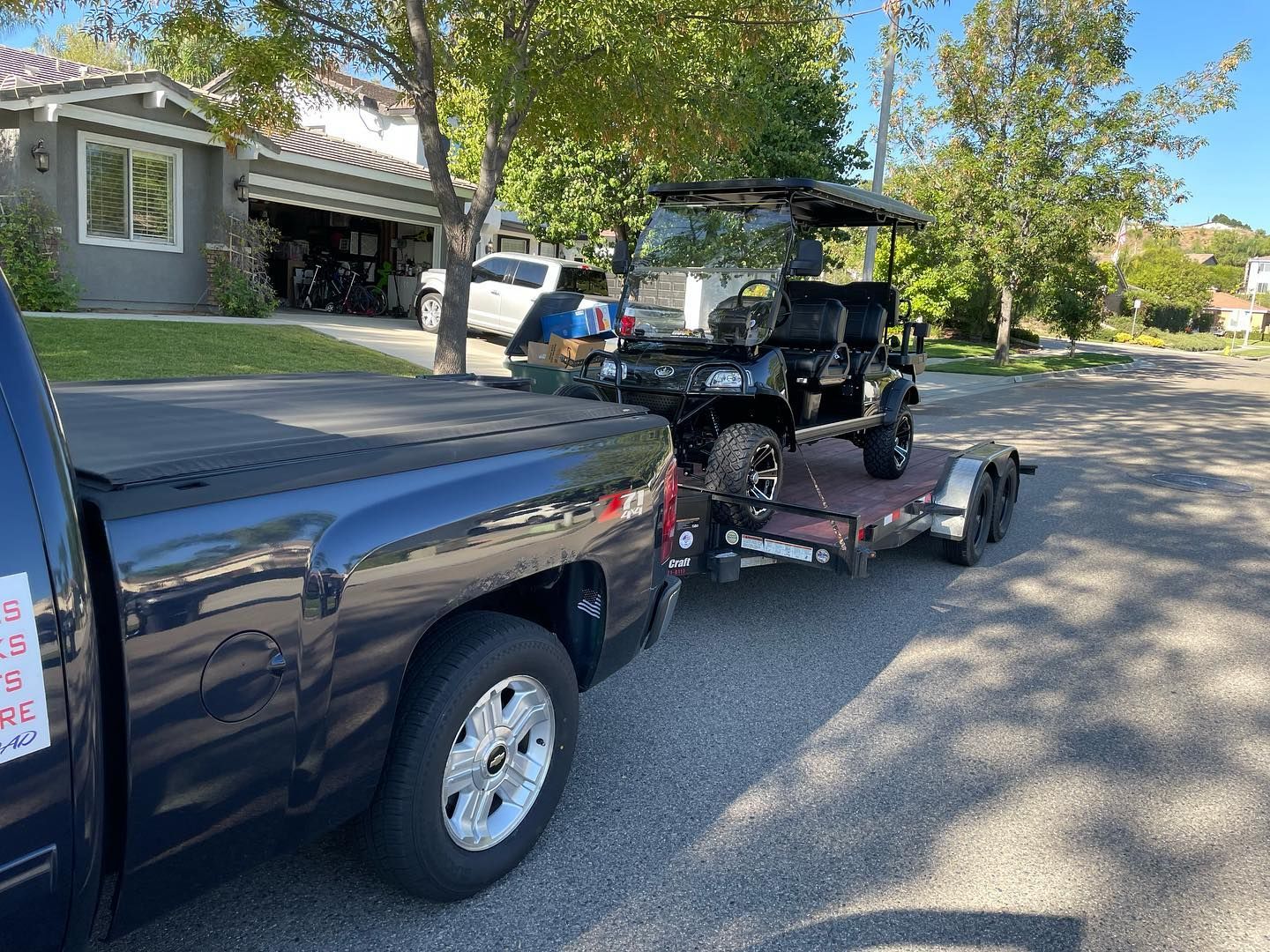 Tow truck and golf cart - Corona, CA - Becks MC Tow LLC