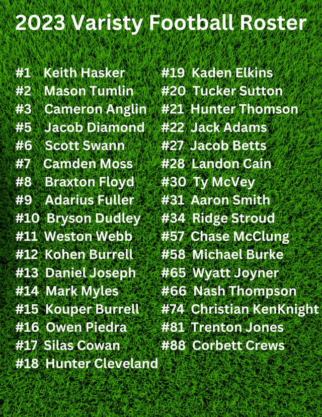 Varsity Football Schedule | Piedmont Academy