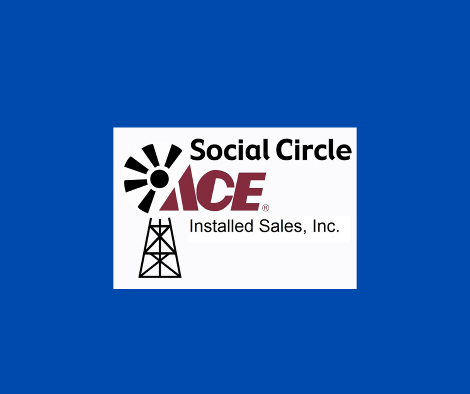 the logo for social circle ace installed sales inc.