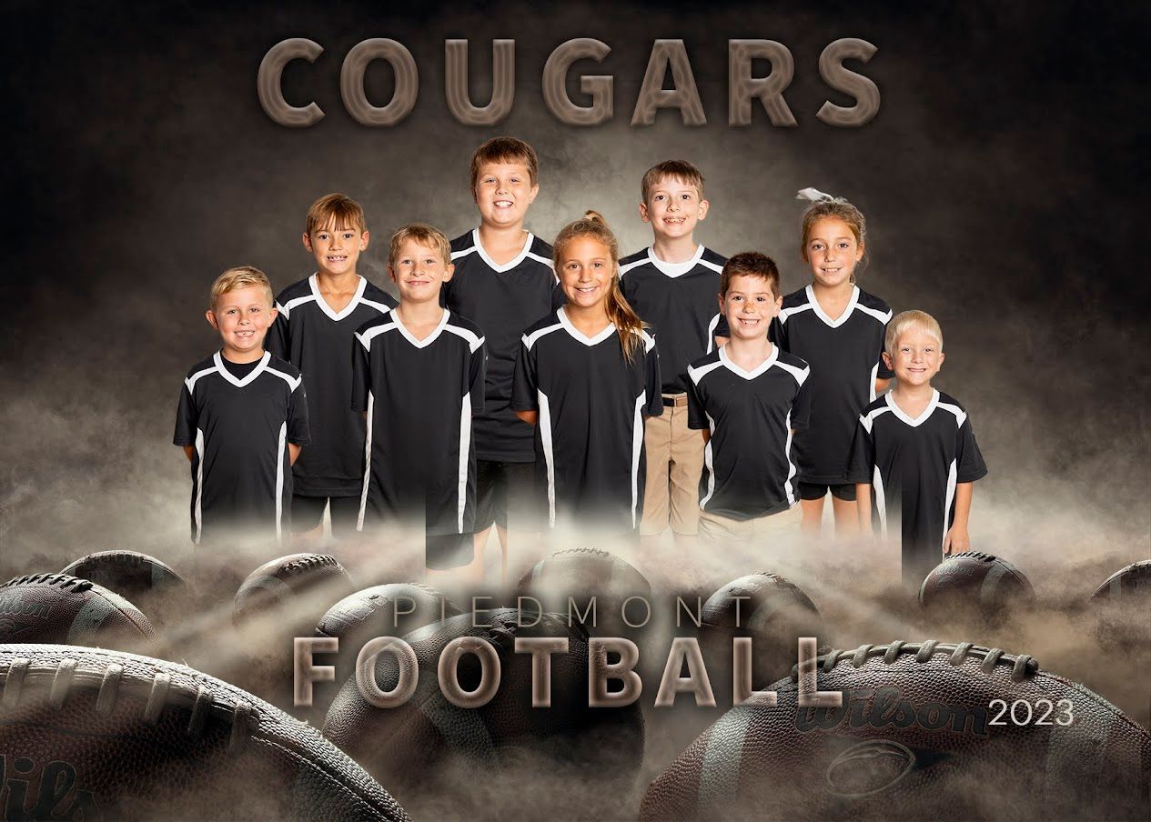 a group of cougars football players are posing for a picture