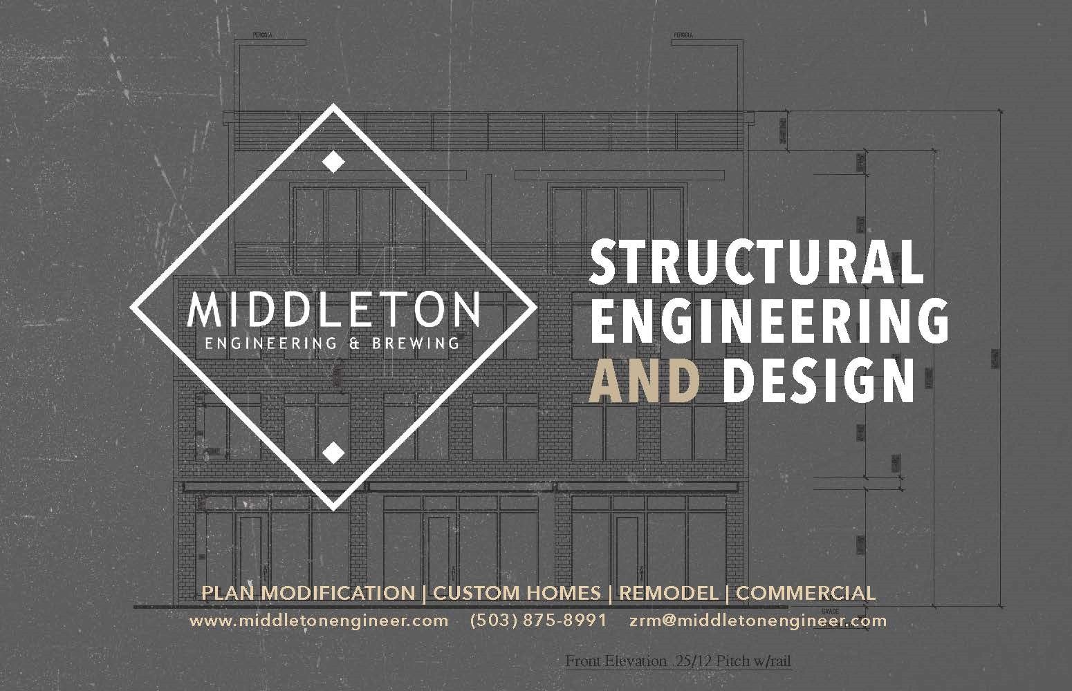 a poster for middleton structural engineering and design